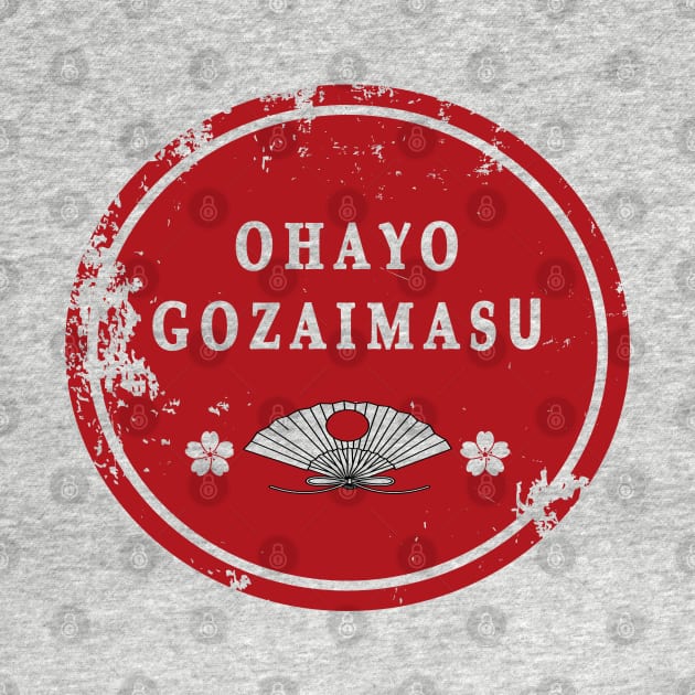 Cute Ohayo Gozaimasu Japanese design Good Morning by Hohohaxi